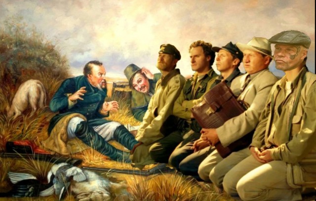 Фотожаба: Три соседа на привале
