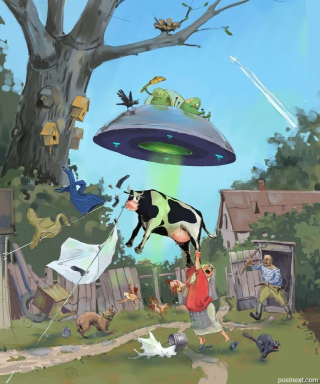 Армада НЛО над Рязанью 15 апреля 2013