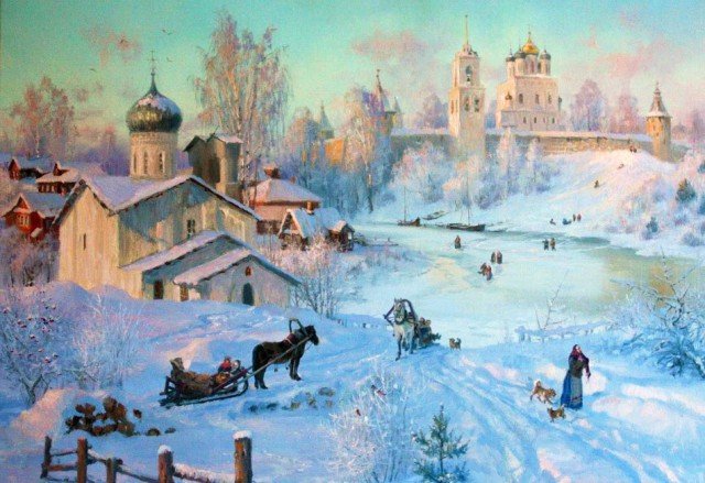 Зима в картинах русских художников