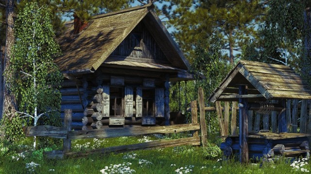 Дома на опушке леса