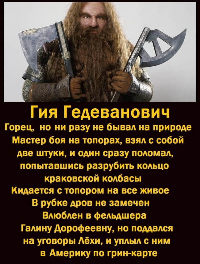 Классификация туристов в группе по Толкиену