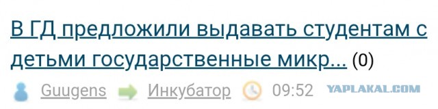 В ГД предложили выдавать студентам с детьми государственные микрозаймы под 0,01%