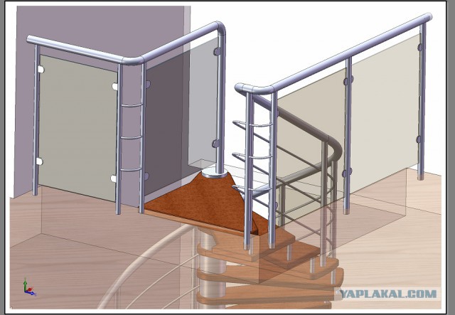 Изготовление винтовой лестницы