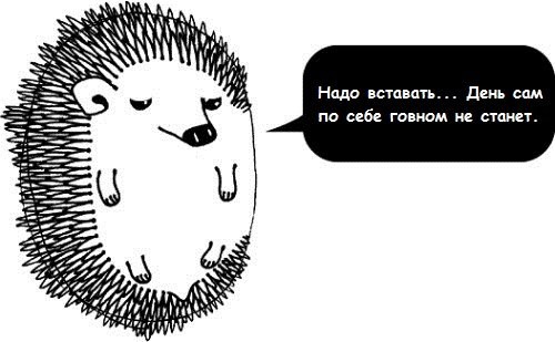 Утренний депрессивный ежик