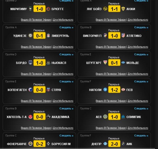 League europe 2012/2013