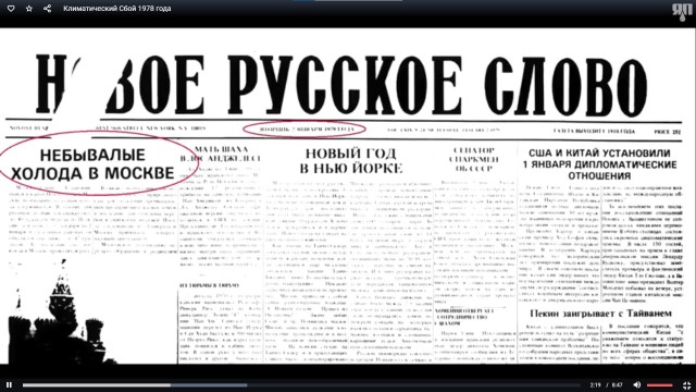 Климатический Сбой 1978 года