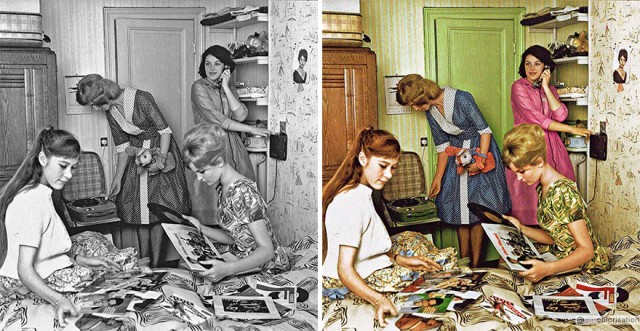 Раскрашенные исторические фото