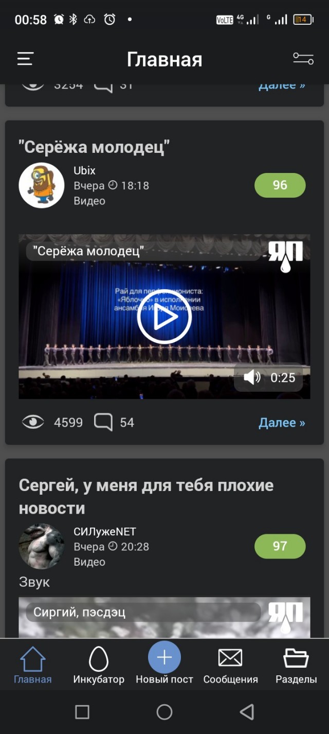 "Серёжа молодец"
