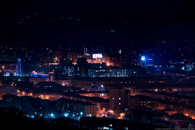 Полярная ночь. Мурманск