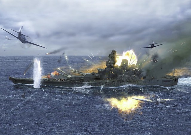 Гибель самого большого японского авианосца