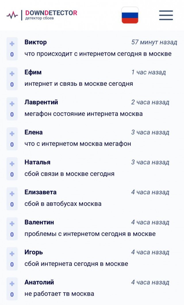 ⚡ Москва прямо сейчас осталась без интернета