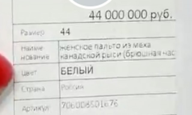 Шуба из ЦУМа по цене скромной 2-х комнатной квартиры в Москве