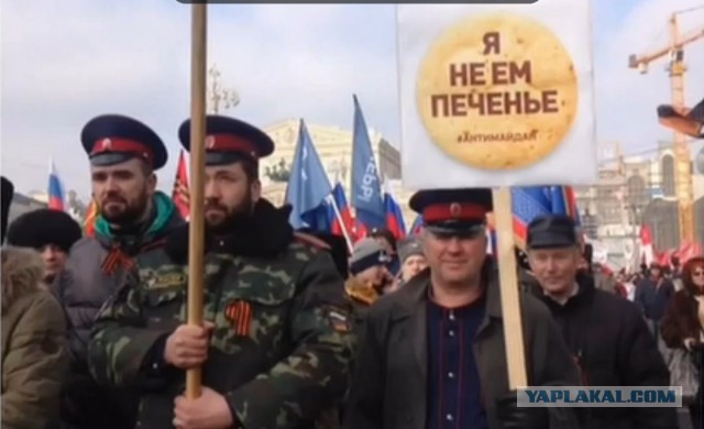 Активисты Антимайдан напали на оппозицию в Москве