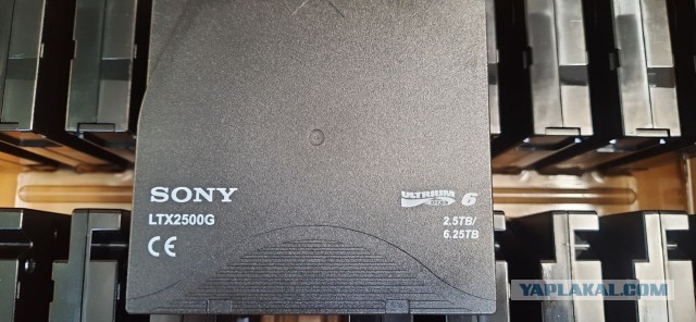 Продаются ленточные картриджи (кассеты) Sony Ultrium LTO6, 6,25TB (2.5Tb native)