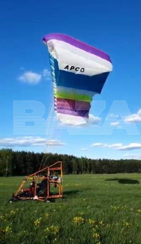 В Подмосковье пенсионер уговорил товарища покататься на самодельном «паралёте».