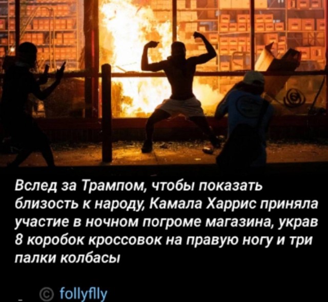 Камала Харрис не отстаёт от Трампа