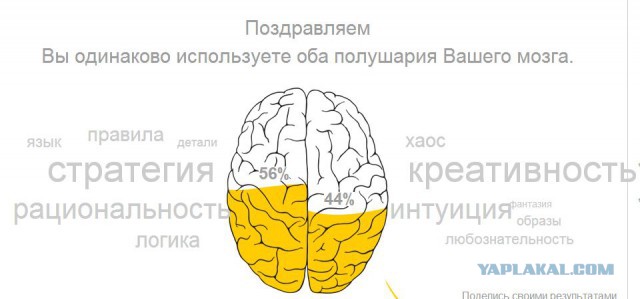 Тест - Левое или Правое.