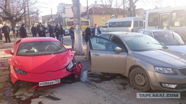 Lamborghini разбилась о Matiz в Симферополе