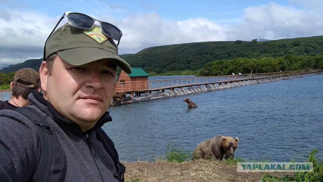 Медвежья рыбалка на Курильском озере. Камчатка.