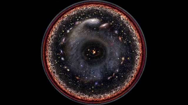 Почему размер вселенной 93 млрд световых лет, а возраст только 13,8 млрд лет