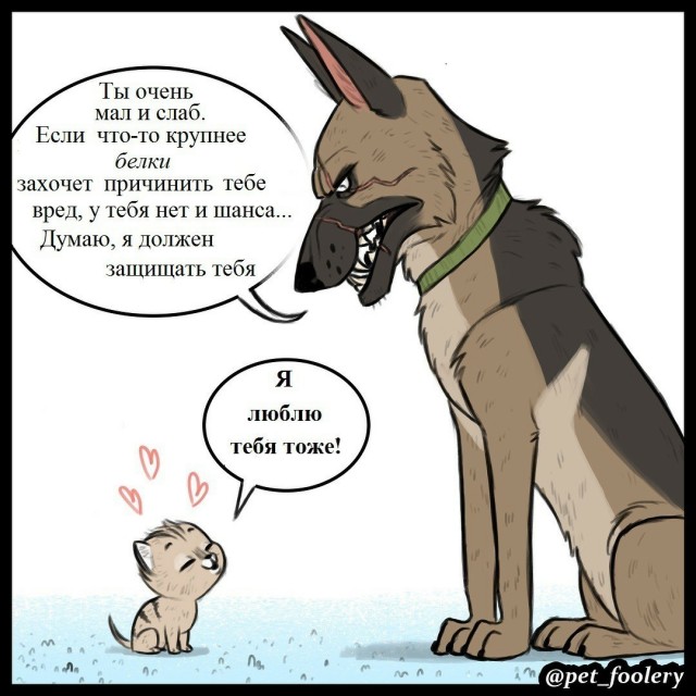 Признал за своего