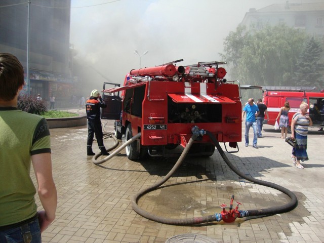 Пожар в Макеевке