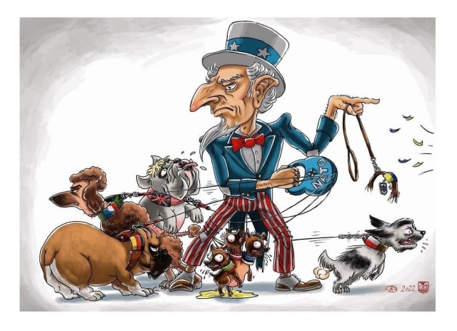 Автор карикатуры удивительно точно передал образ Прибалтики.