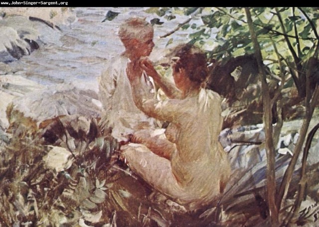 «На природе» Худ. Андерс Цорн. 1888 г.