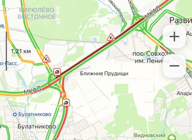 Жёсткая авария произошла на МКАД: из-за водителя в полицейской форме столкнулись 8 авто