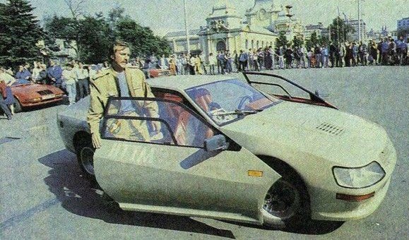 Необычный самодельный автомобиль "Вега-1600GT" из 1980-х