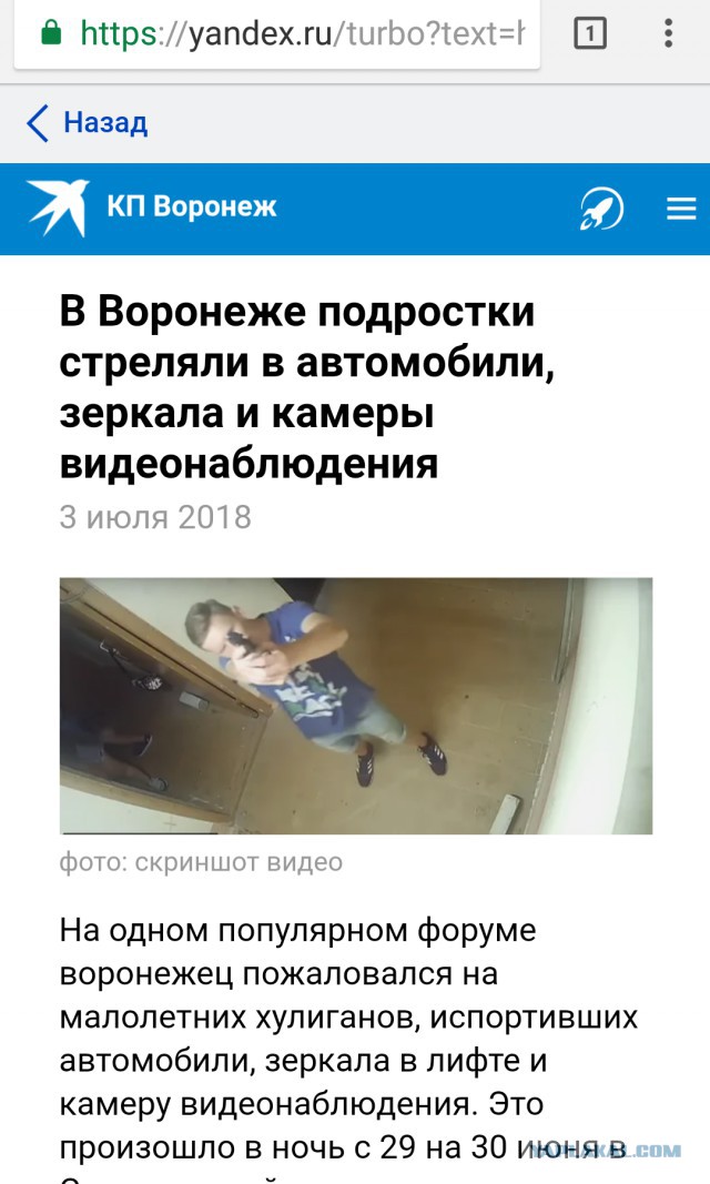 Малолетние дебилы, яга и пистолеты. Воронеж, 29-30.06.2018