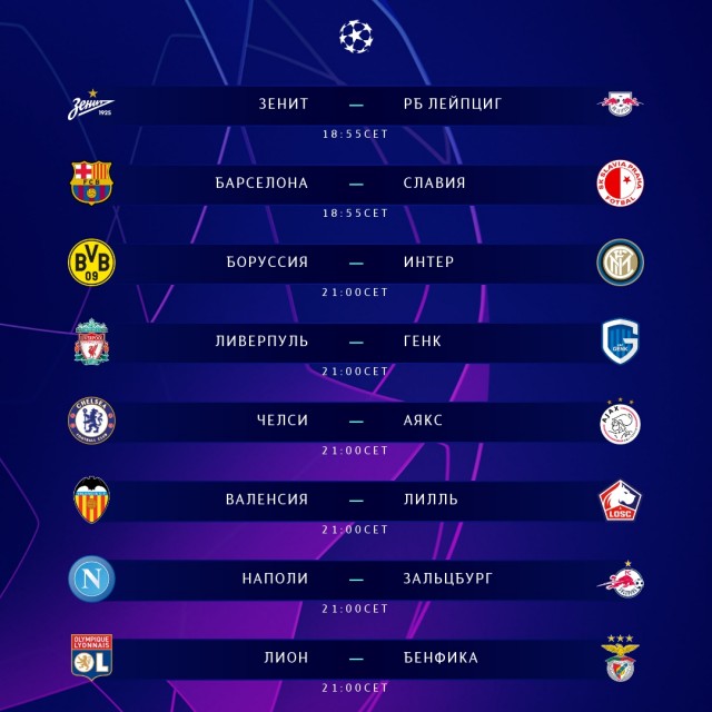 Champions League/League europe 2019/2020
