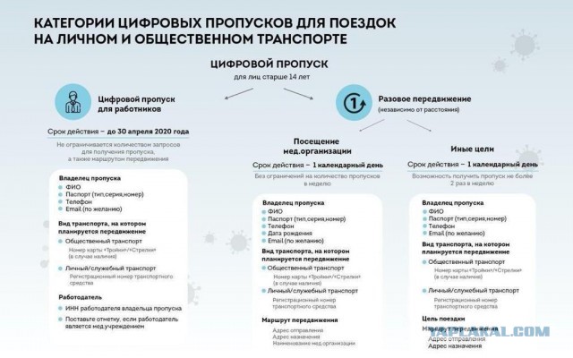 Собянин объявил о вводе в Москве пропускного режима
