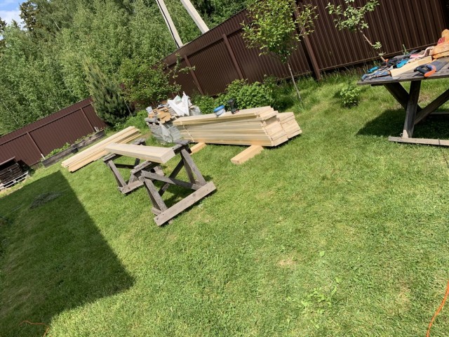 Навес для авто из бруса своими руками