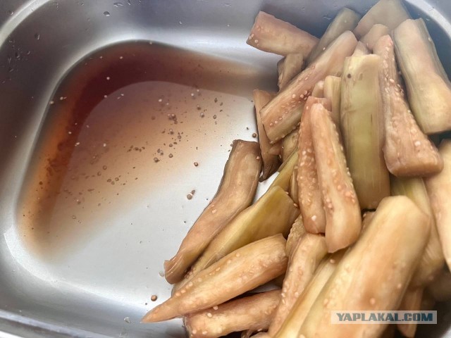 Быстрые кимчи из баклажанов