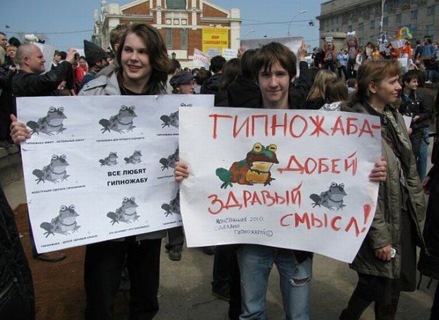Монстрации в городах России (2010)