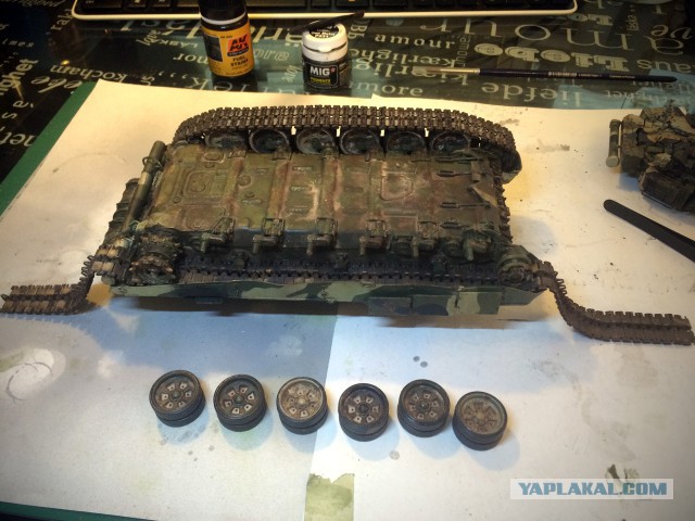 Модель танка Т-90А в масштабе 1/35