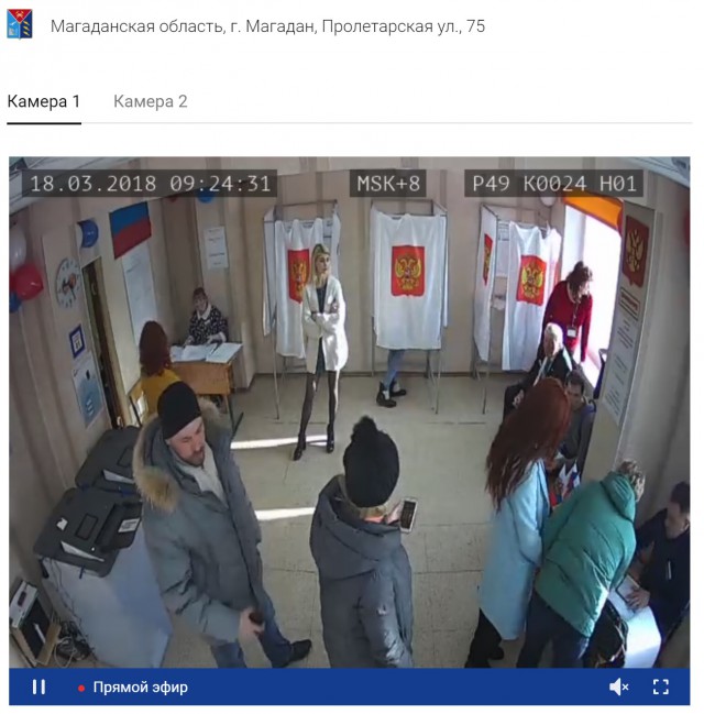 Видеотрансляция выборов 2018