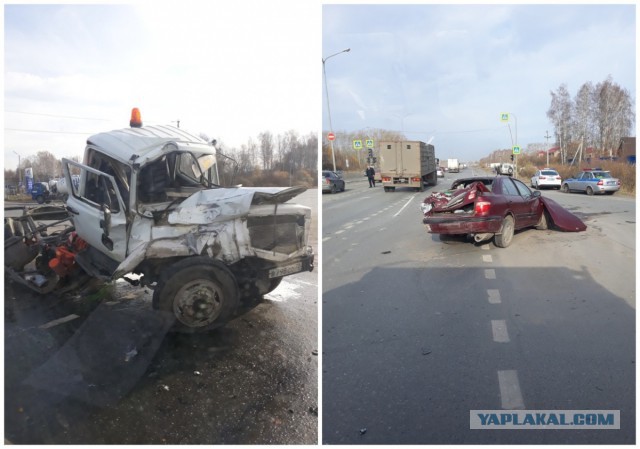 Жесткое ДТП с фурой в Тюмени