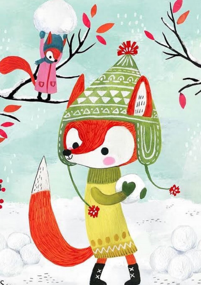 Милые новогодние рисунки