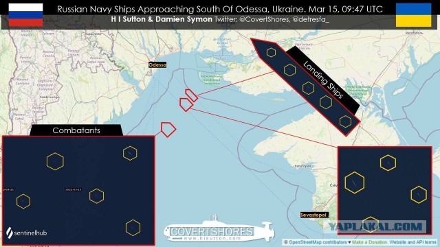 К Одессе идёт русский флот с ракетными и десантными кораблями — Naval News