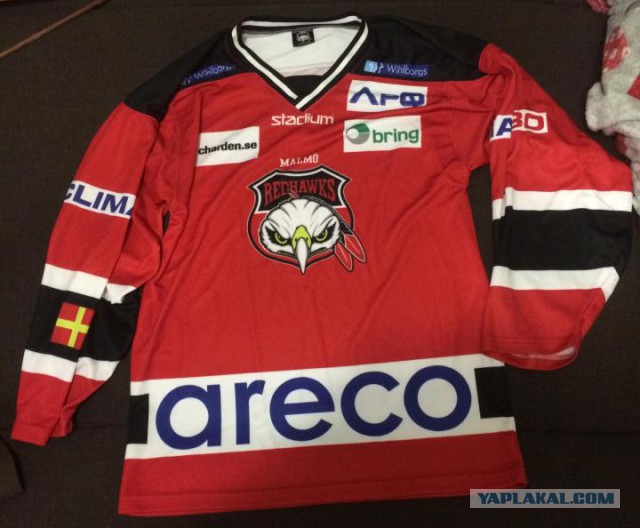 Хоккейный свитер Malmo Redhawks, новый.  Москва