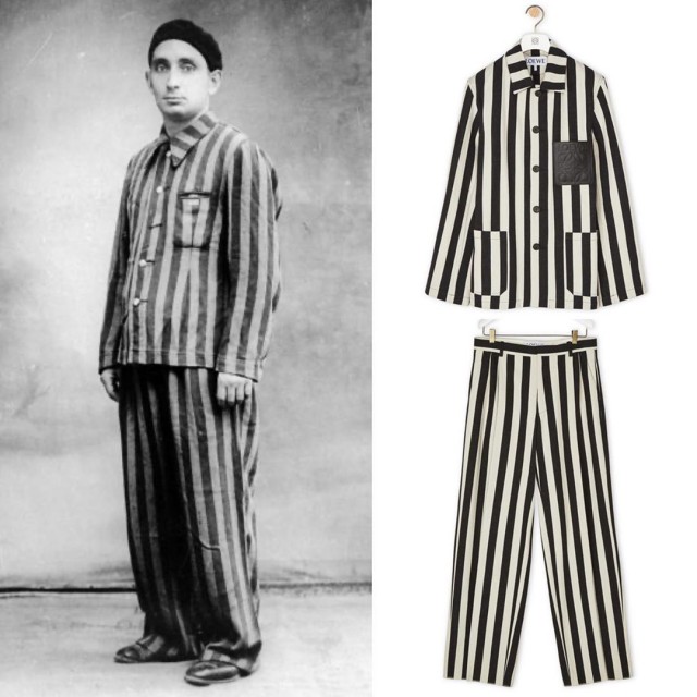 Костюм стоимостью 1840 долларов уже сняли с продажи: Бренд Loewe убрал из новой коллекции костюм, похожий на концлагерную форму
