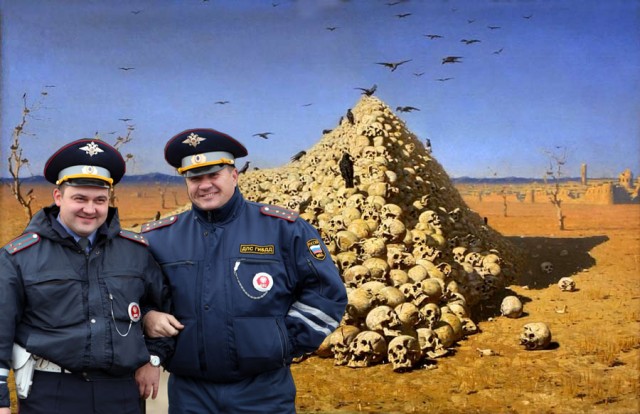 Фотожаба: суровые будни ГИБДД