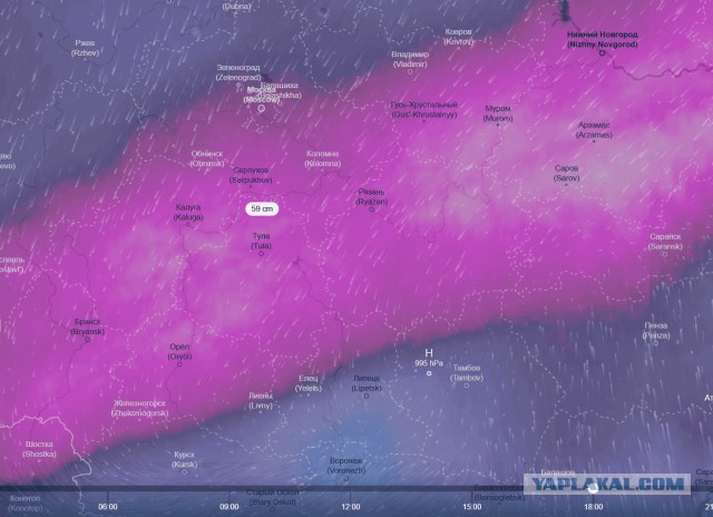 Линия Брянск — Тула — Нижний Новгород утонет в снегу