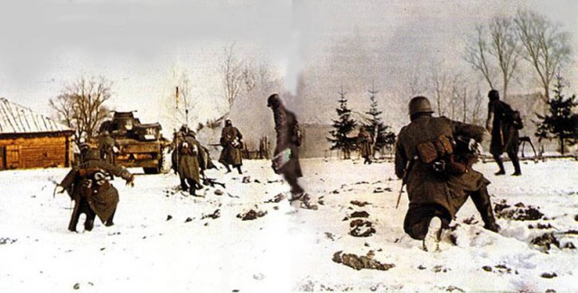 Начало войны. Фото с той стороны