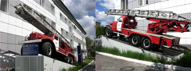 Автомобили на постаменте