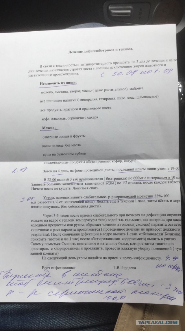 Паразиты в моем организме