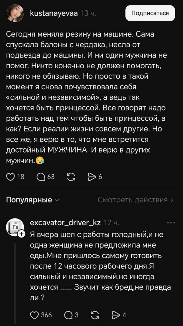Летели два напильника, летели на боку