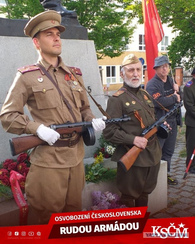 Чешские коммунисты провели мероприятия в честь Дня Освобождения (фото KSM - Komunistick strana ech a Moravy)